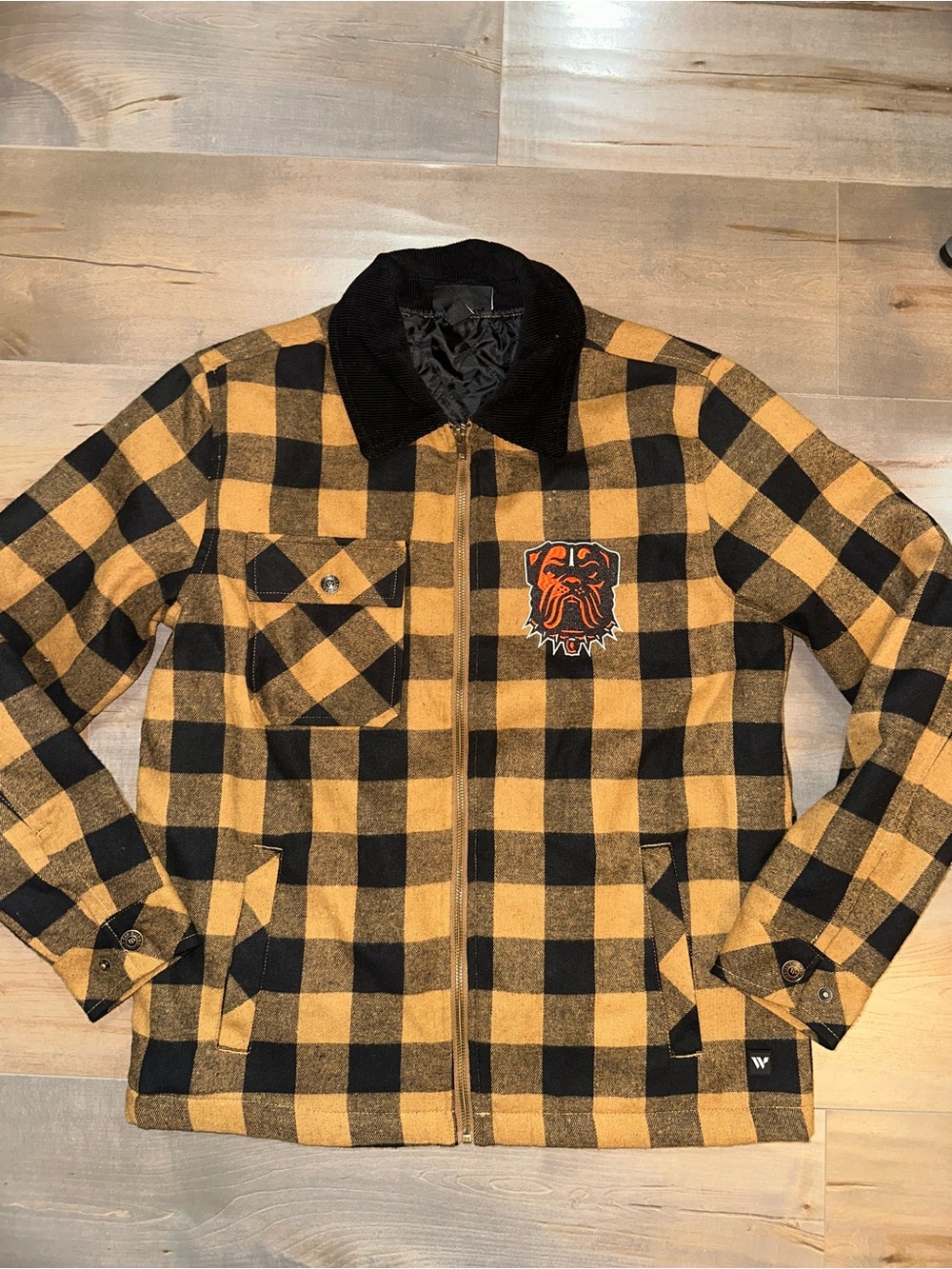 Cleveland Browns Plaid Zip Up Jacket